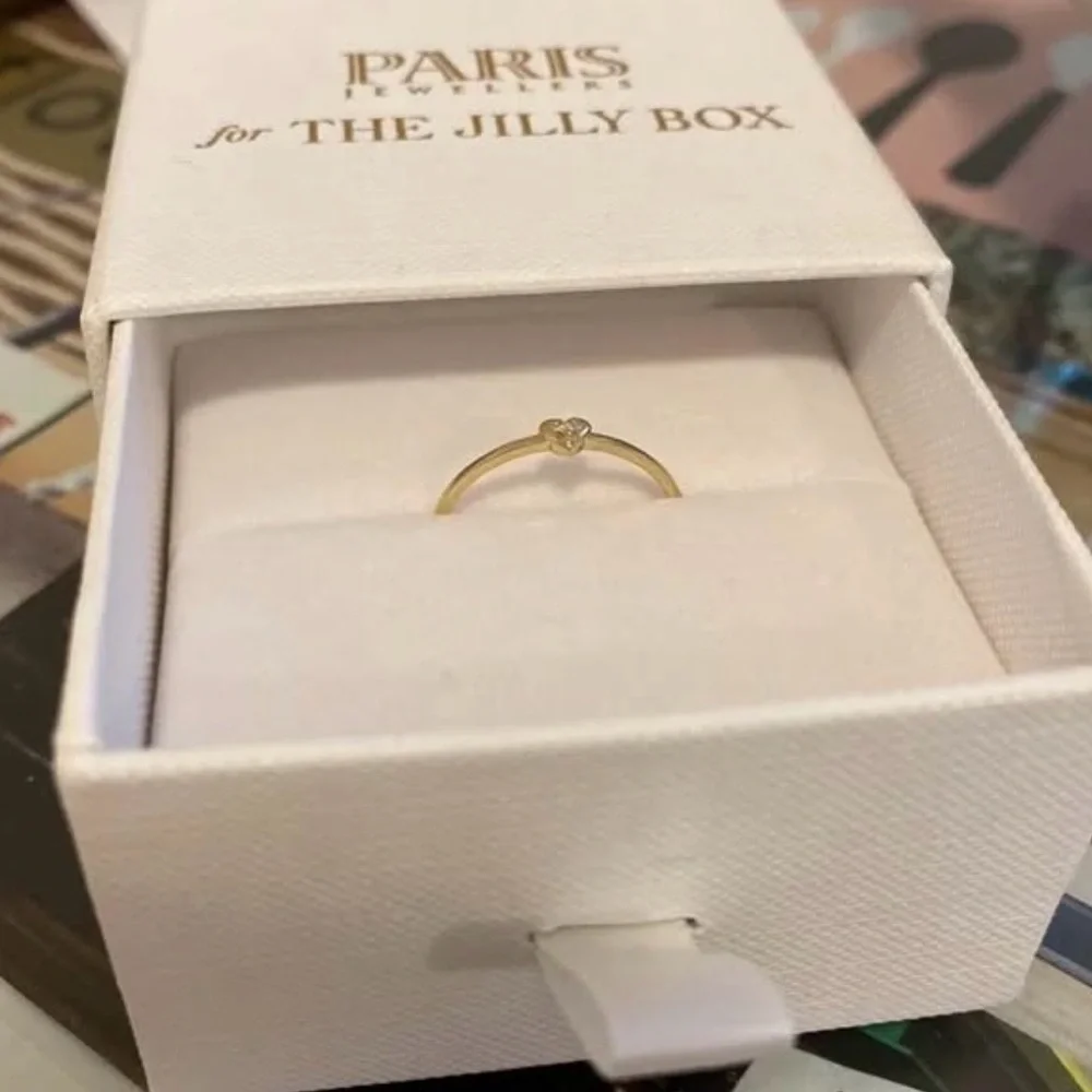 Jilly Box 10k gold diamond ring NWT size 6 - Picture 2 of 3